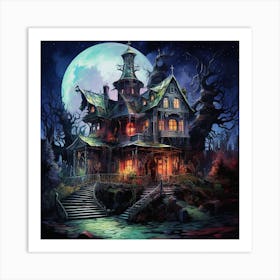 Haunted House 1 Art Print