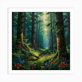 Forest Path 1 Art Print