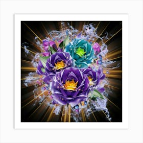 Gorgeous colorful spring flowers 6 Art Print