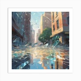 Shattered City 1 Art Print