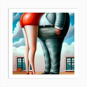 Man And A Woman Art Print