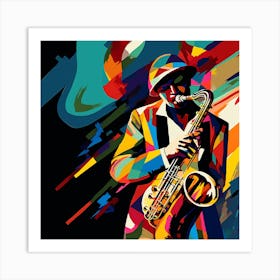 Saxophone Player 33 Art Print