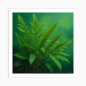Default Original Landscape Plants Oil Painting 9 Art Print