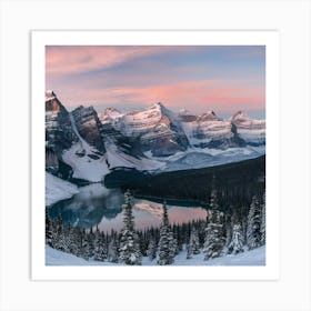 Sunrise At Lake Marie Art Print