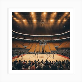 Basketball Arena 1 Art Print