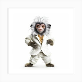 Monkey In A Suit Art Print