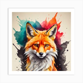 Fox Painting Art Print