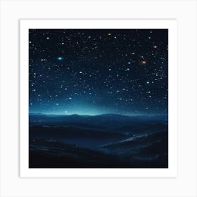 Starry Night Sky 2 Art Print