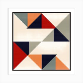 Triangles symmetry, Geometric Art Print