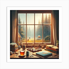 Chess Game Art Print