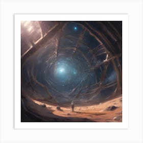 Gravity web Art Print