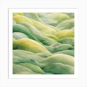 Green Hills 4 Art Print