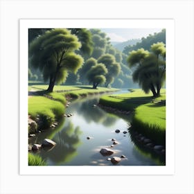 Landscape Painting 159 Art Print