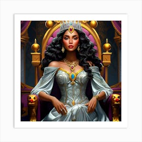 Queen Of The Throne Art Print