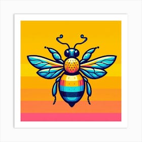 Bee Illustration Art Print