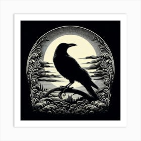 Raven Art Print