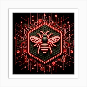 Bee Logo Art Print