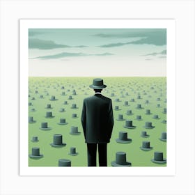 Businessman In Hat Art Print