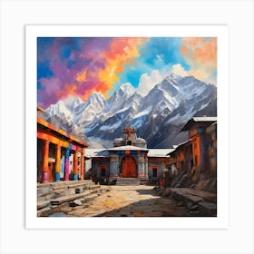 Colorful Temple Art Print