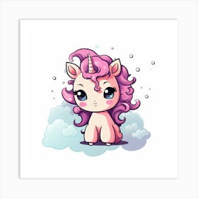 Cute Unicorn 188 Art Print