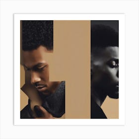 Three Men With Afro Hair Art Print