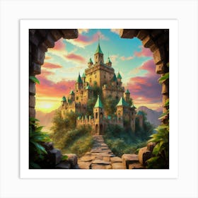 The castle in seicle 15 5 Art Print