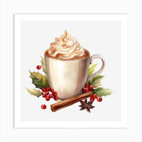 Hot Chocolate With Cinnamon 2 Art Print