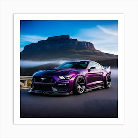 Purple Mustang Gt Poster