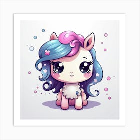 Kawaii Pony 1 Art Print