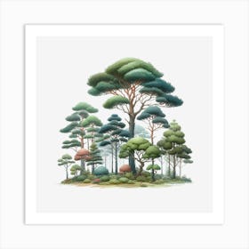 Forest Of Trees Art Print