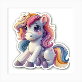 Unicorn Sticker 165 Art Print