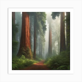 Redwood Forest 8 Art Print