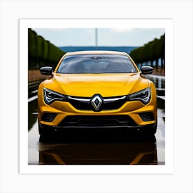 Renault Car Automobile Vehicle Automotive French Brand Logo Iconic Quality Reliable Styli (1) Art Print