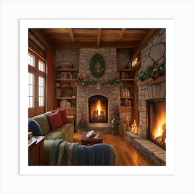 Fireplace Living Room 1 Art Print