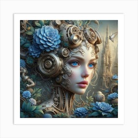 Steampunk Girl 46 Art Print