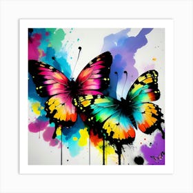 Colorful Butterflies 147 Art Print