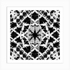 Abstract Black And White Pattern Art Print