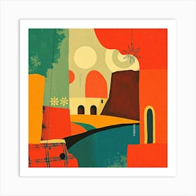 City In The Sun Art Print