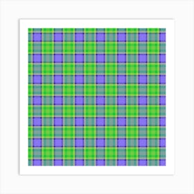 Plaid Fabric 44 Art Print