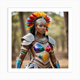 African Warrior Art Print