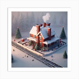 Christmas House 94 Art Print