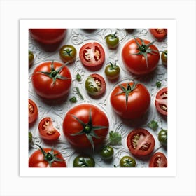 Ripe Tomatoes 14 Art Print