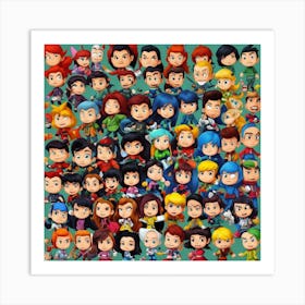 Dc Comics Characters Art Print