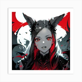 Demon Girl 1 Art Print