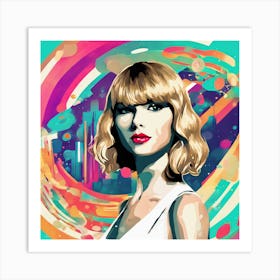 Taylor Swift Painting Art Print