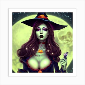 Halloween Witch Art Print