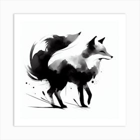 Fox Painting 1 Art Print