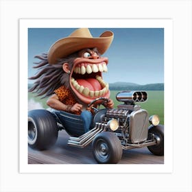 Hillbilly Funny Car 7 Art Print