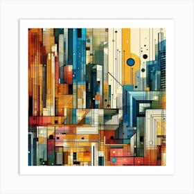 Abstract Cityscape 12 Art Print