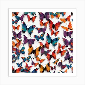 Colorful Butterflies 2 Art Print